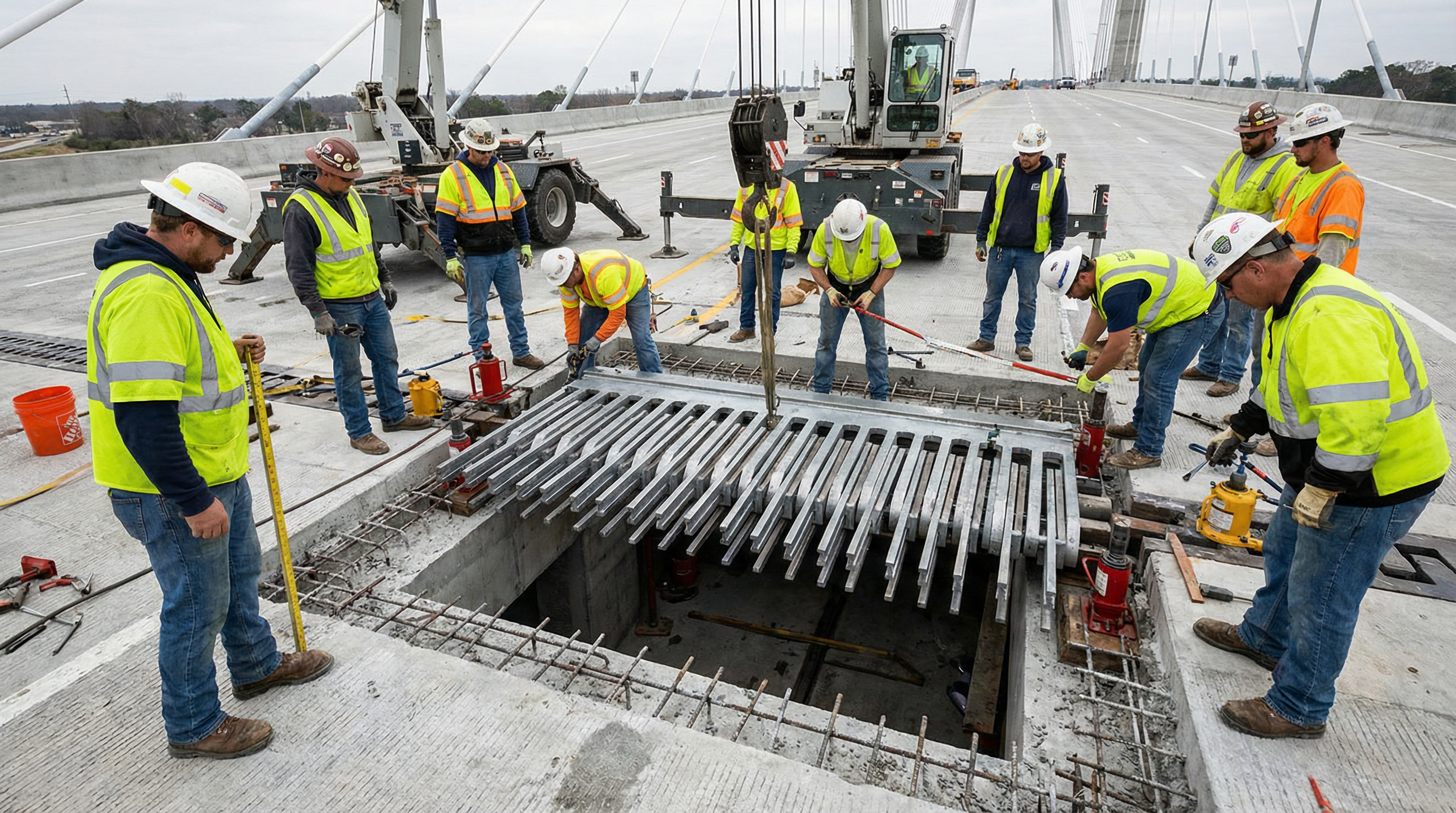 Sliding Plate Expansion Joint STEEL-STRIP-SEAL-190